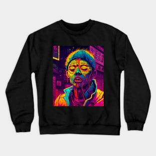 Korean Zombie in neon colours Crewneck Sweatshirt